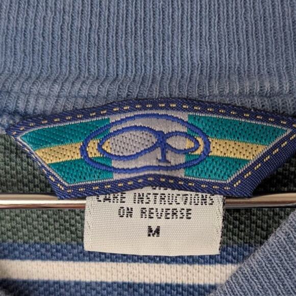 Vintage 90s Ocean pacific island striped t-shirt Medium - Picture 2 of 8